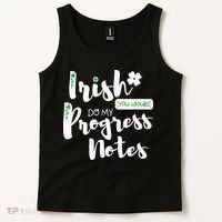 Cute Speech Therapy St. PatrickS Day Therapist Shamrock Slp Tank Top thumb 2