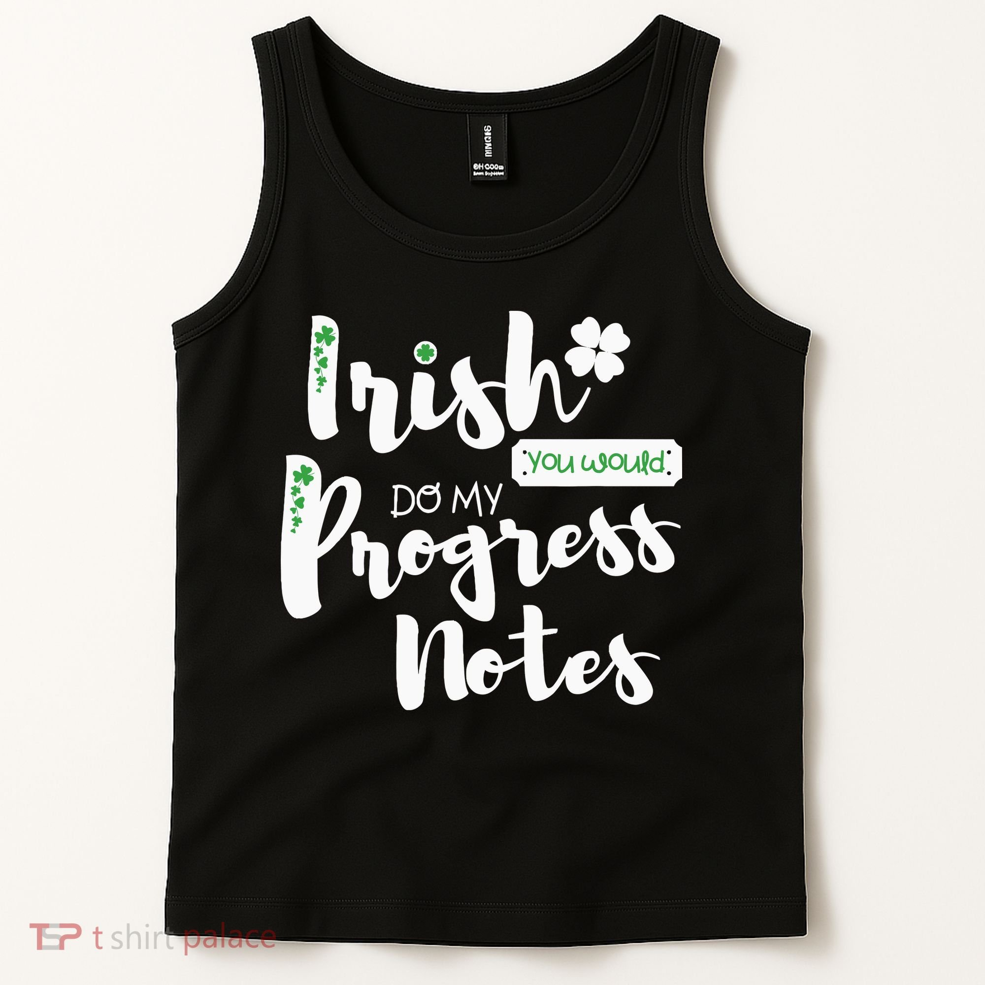 Cute Speech Therapy St. PatrickS Day Therapist Shamrock Slp Tank Top