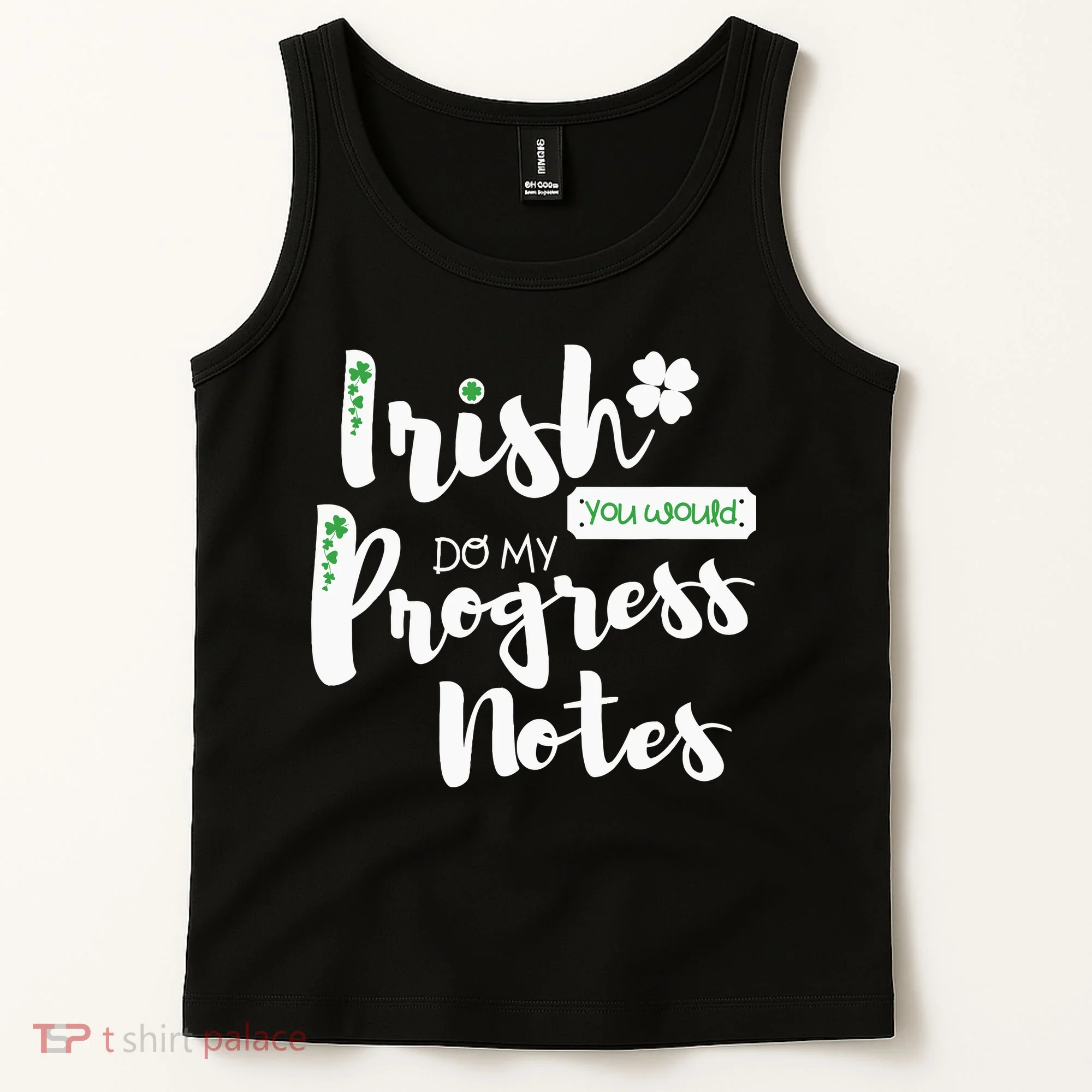 Cute Speech Therapy St. PatrickS Day Therapist Shamrock Slp Tank Top