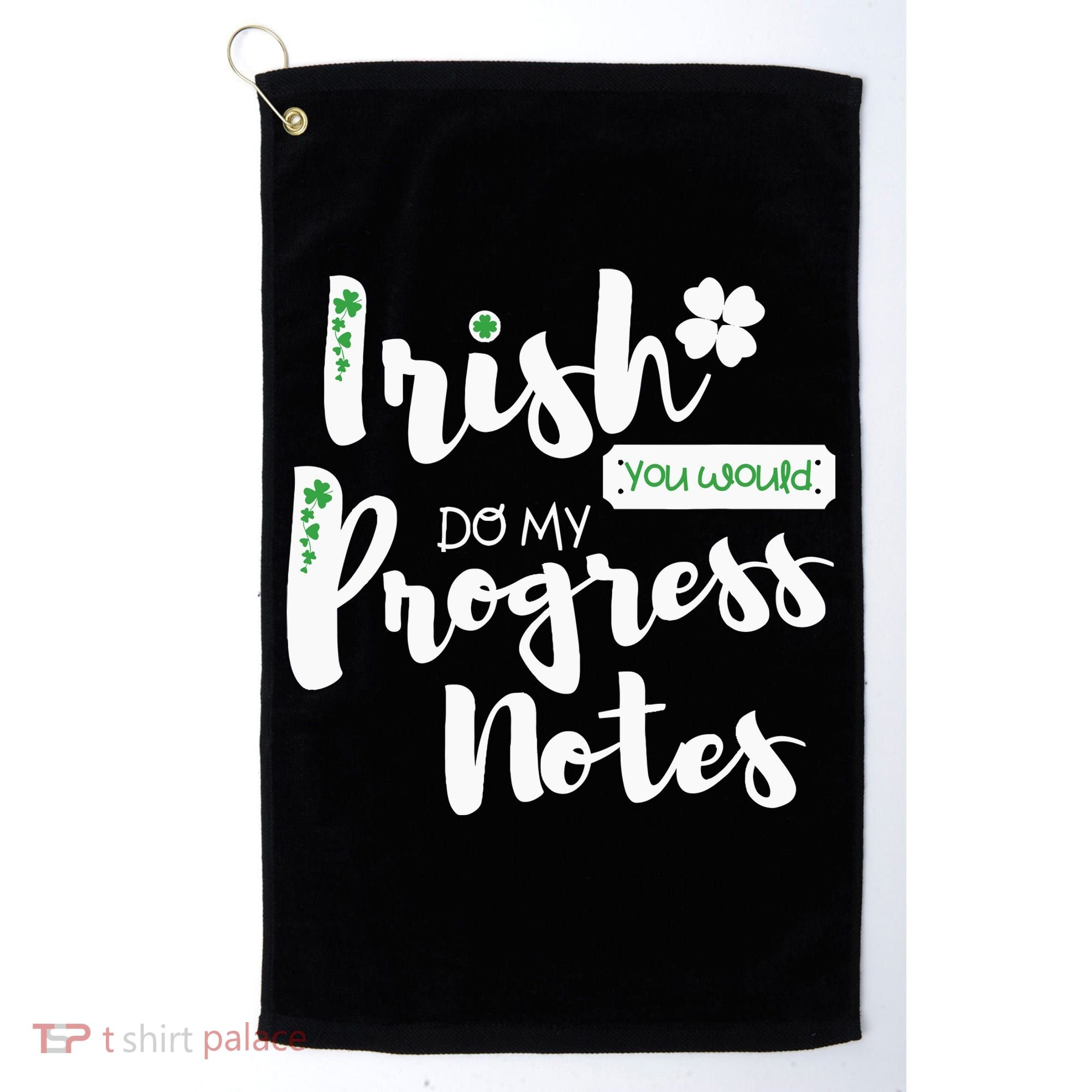 Cute Speech Therapy St. PatrickS Day Therapist Shamrock Slp Golf Towel