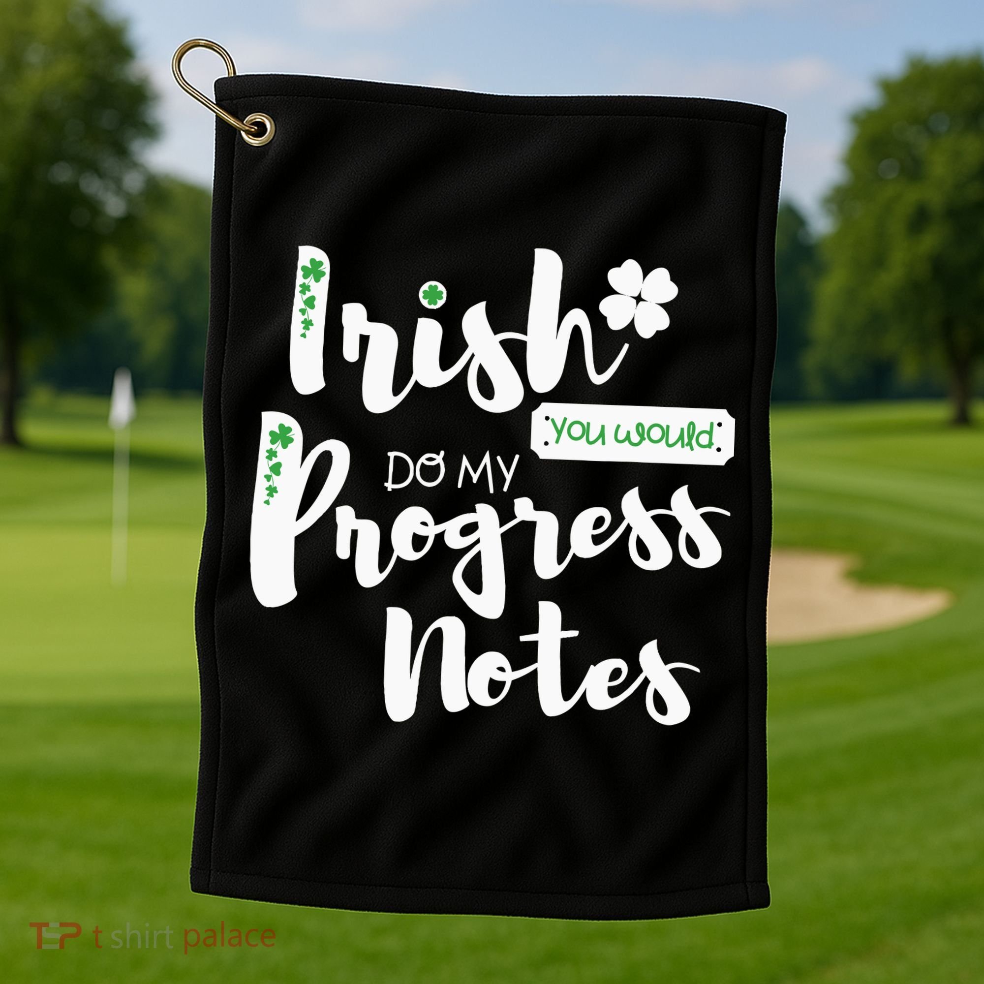 Cute Speech Therapy St. PatrickS Day Therapist Shamrock Slp Golf Towel