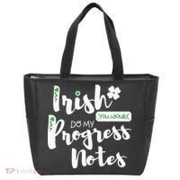 Cute Speech Therapy St. PatrickS Day Therapist Shamrock Slp Tote Bag thumb 0