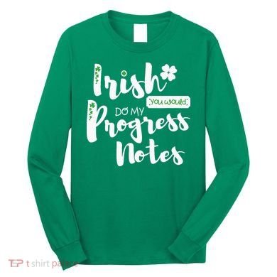 Cute Speech Therapy St. PatrickS Day Therapist Shamrock Slp Long Sleeve Shirt