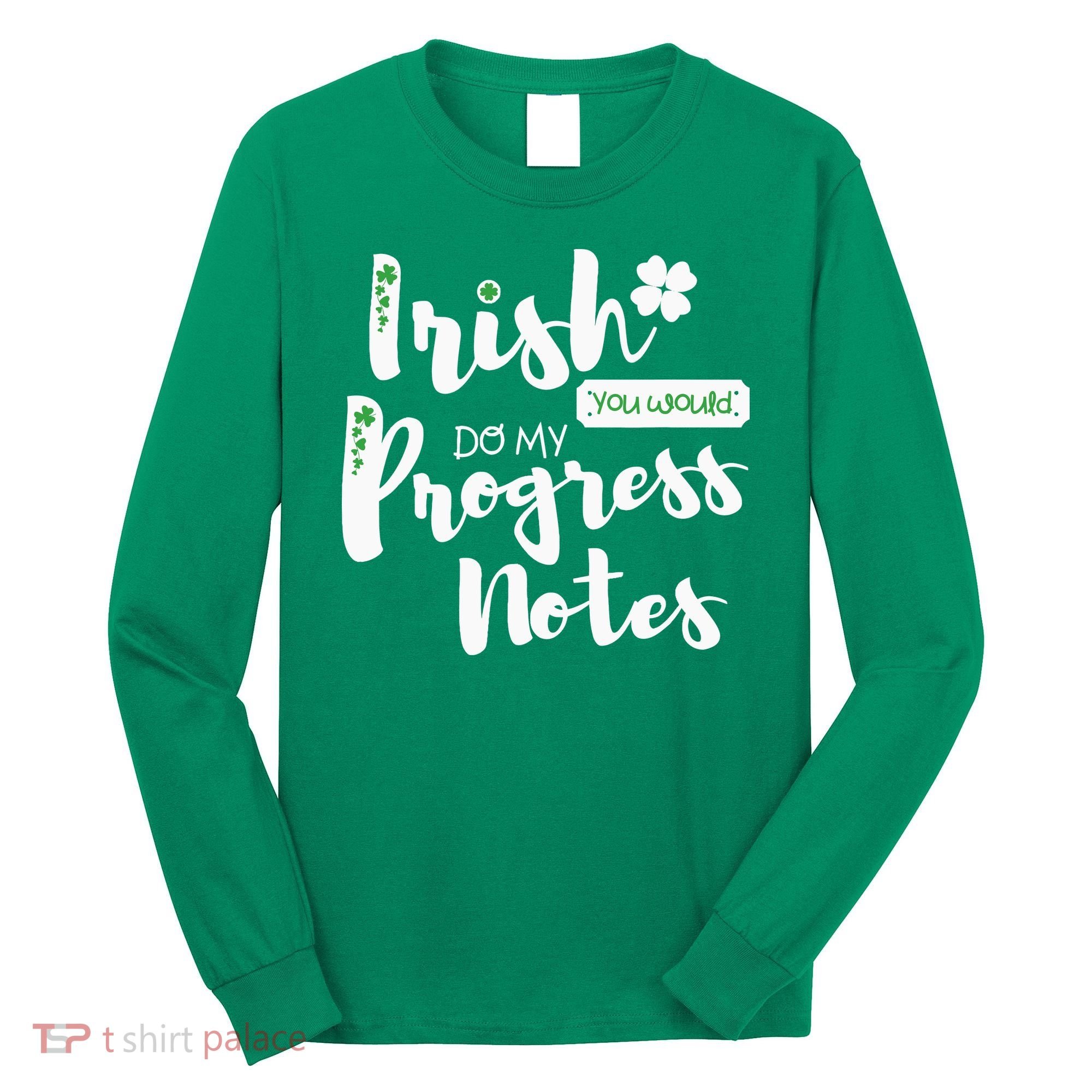 Cute Speech Therapy St. PatrickS Day Therapist Shamrock Slp Long Sleeve Shirt