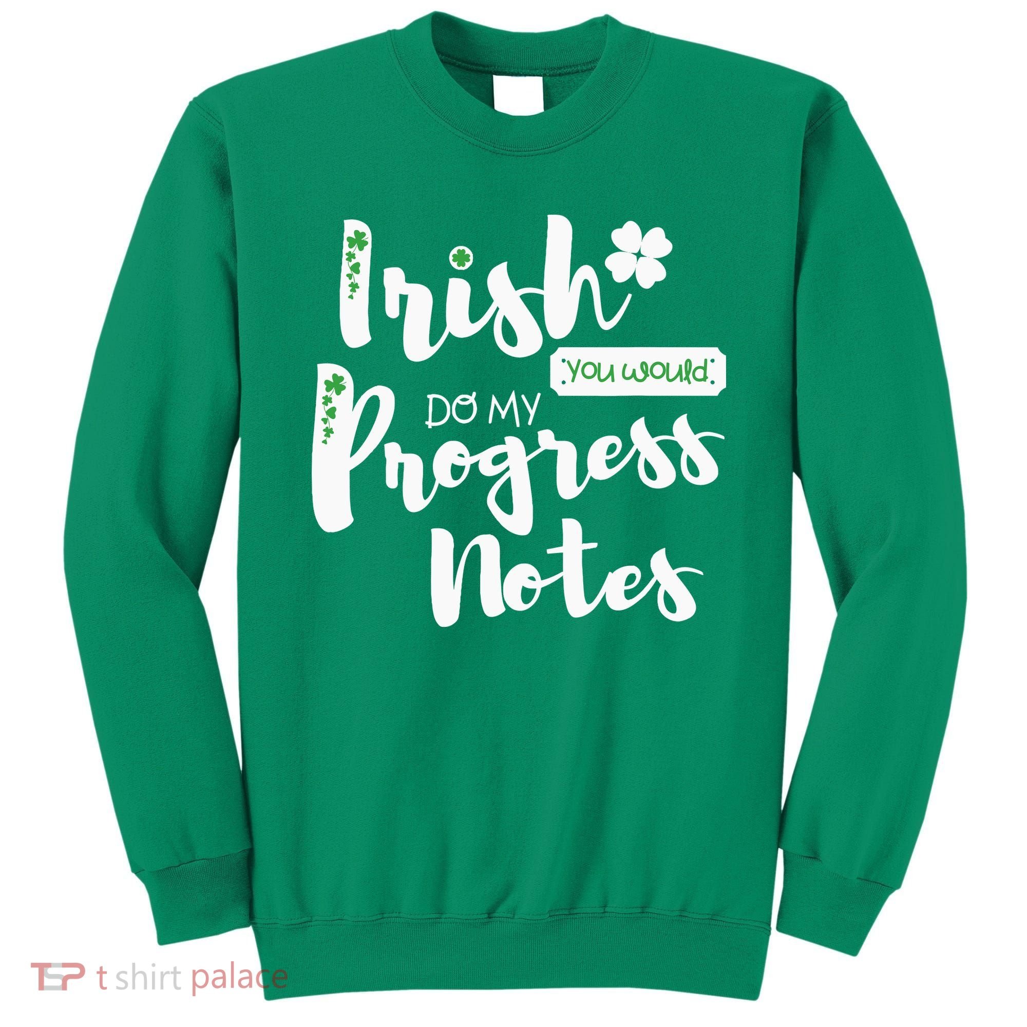 Cute Speech Therapy St. PatrickS Day Therapist Shamrock Slp Sweatshirt