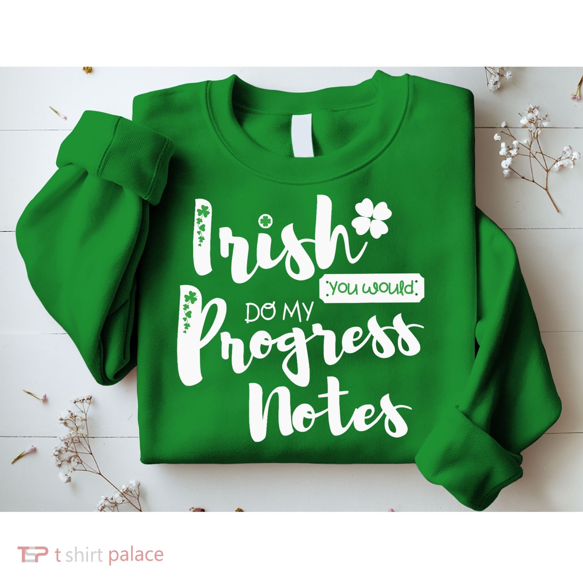 Cute Speech Therapy St. PatrickS Day Therapist Shamrock Slp Sweatshirt