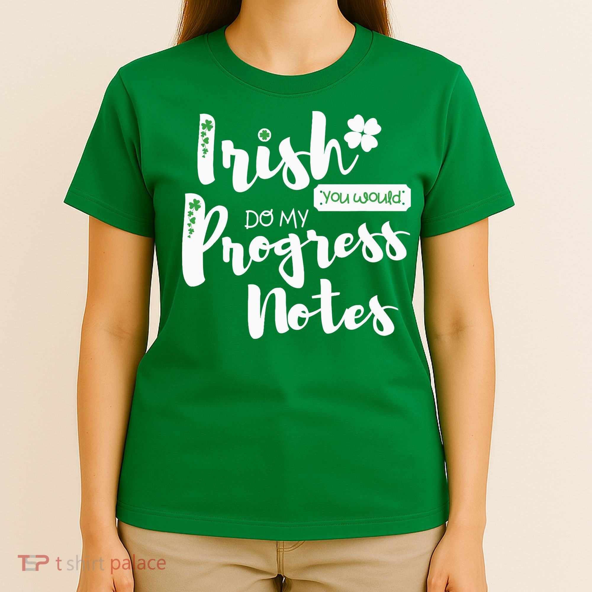 Cute Speech Therapy St. PatrickS Day Therapist Shamrock Slp T-Shirt
