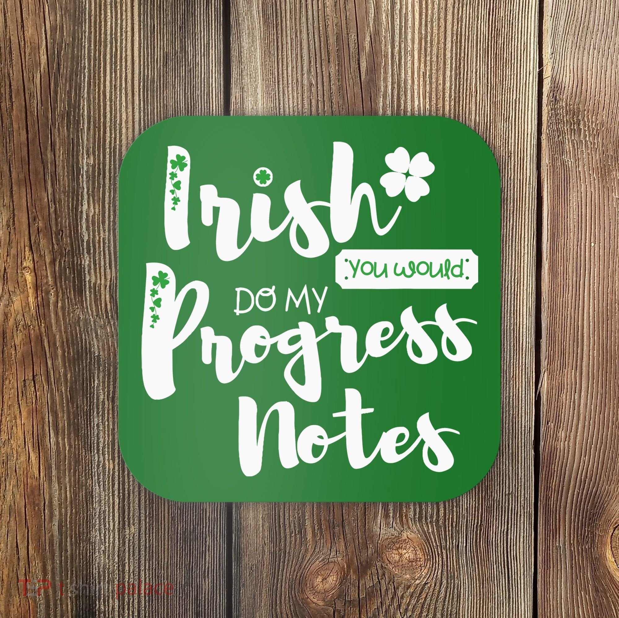 Cute Speech Therapy St. PatrickS Day Therapist Shamrock Slp Coaster
