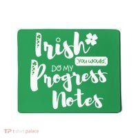 Cute Speech Therapy St. PatrickS Day Therapist Shamrock Slp Mousepad thumb 0