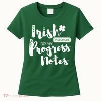 Cute Speech Therapy St. PatrickS Day Therapist Shamrock Slp Women's T-Shirt thumb 0