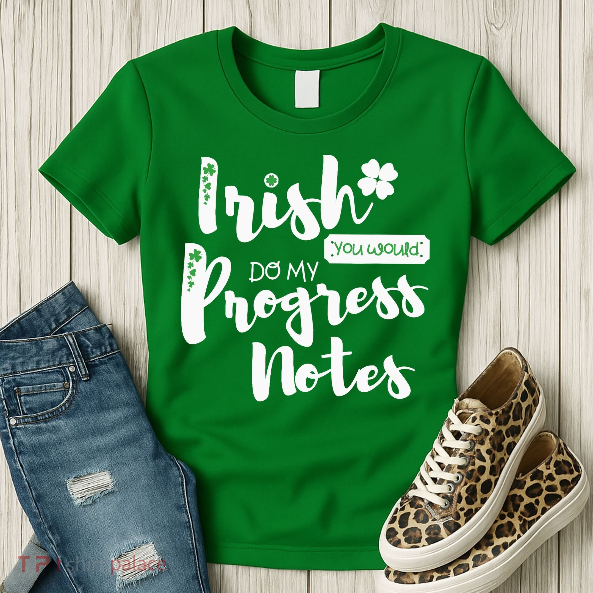 Cute Speech Therapy St. PatrickS Day Therapist Shamrock Slp Women's T-Shirt