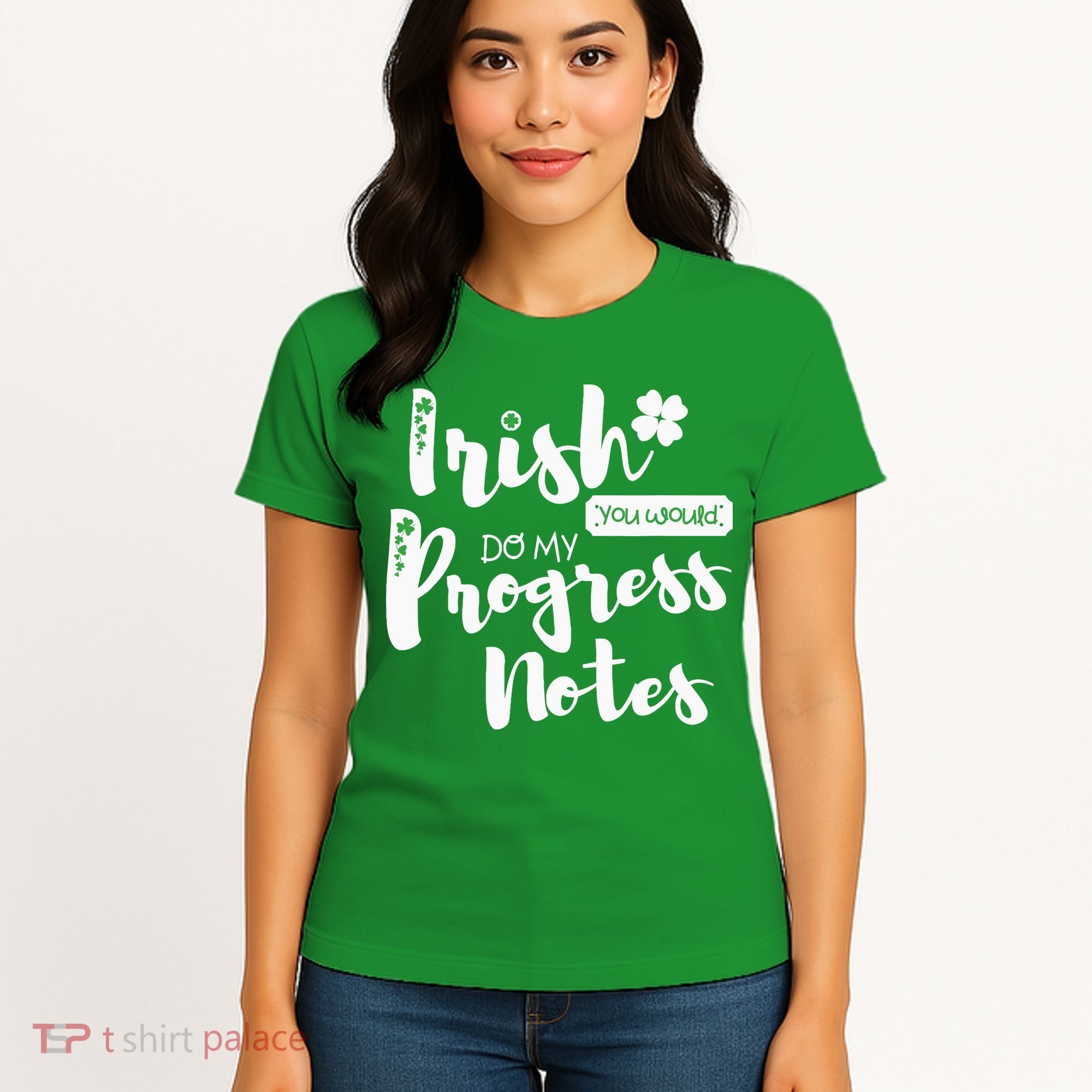 Cute Speech Therapy St. PatrickS Day Therapist Shamrock Slp Women's T-Shirt