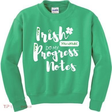Cute Speech Therapy St. PatrickS Day Therapist Shamrock Slp Kids Sweatshirt