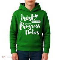 Cute Speech Therapy St. PatrickS Day Therapist Shamrock Slp Kids Hoodie thumb 4