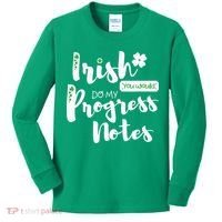 Cute Speech Therapy St. PatrickS Day Therapist Shamrock Slp Kids Long Sleeve Shirt thumb 0