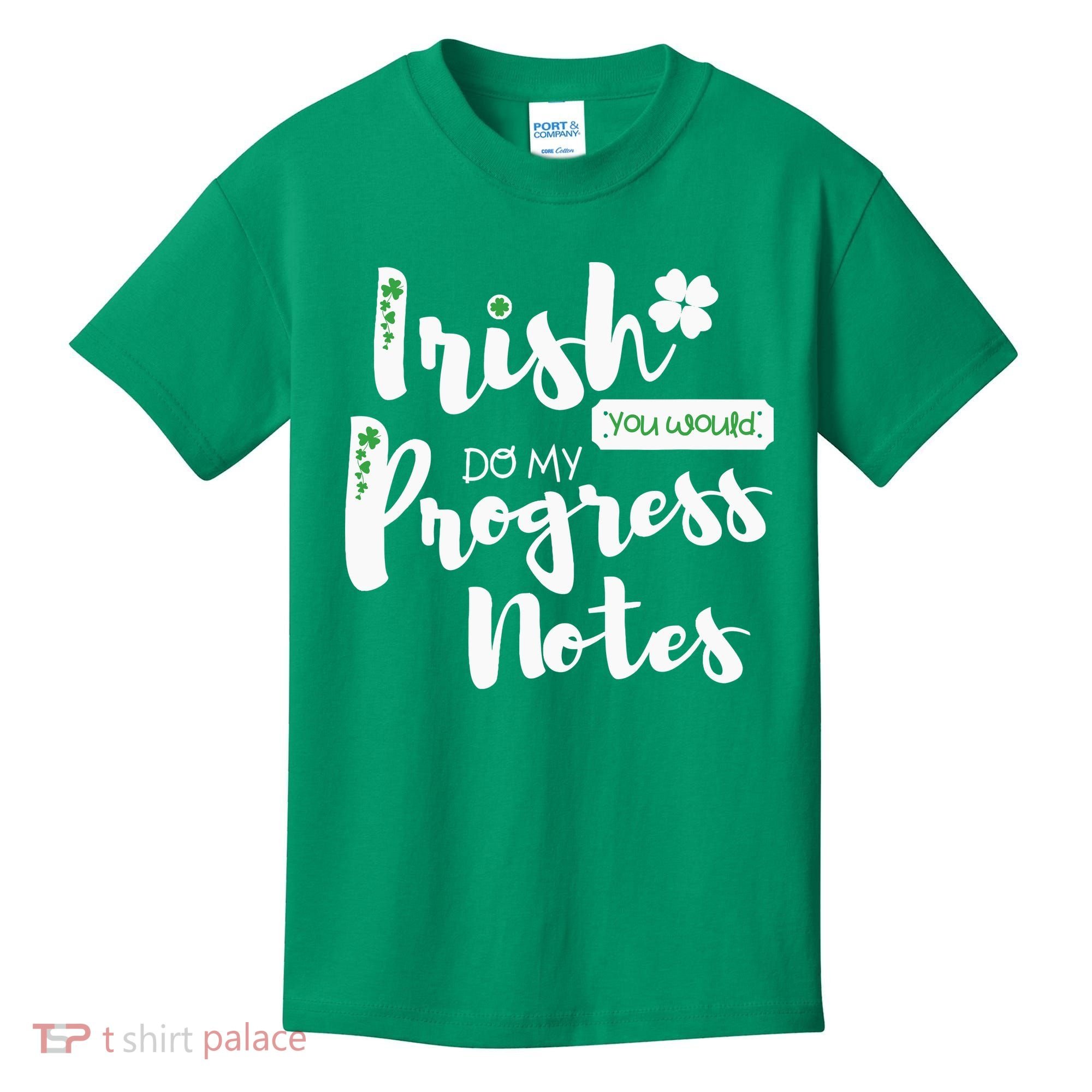 Cute Speech Therapy St. PatrickS Day Therapist Shamrock Slp Kids T-Shirt