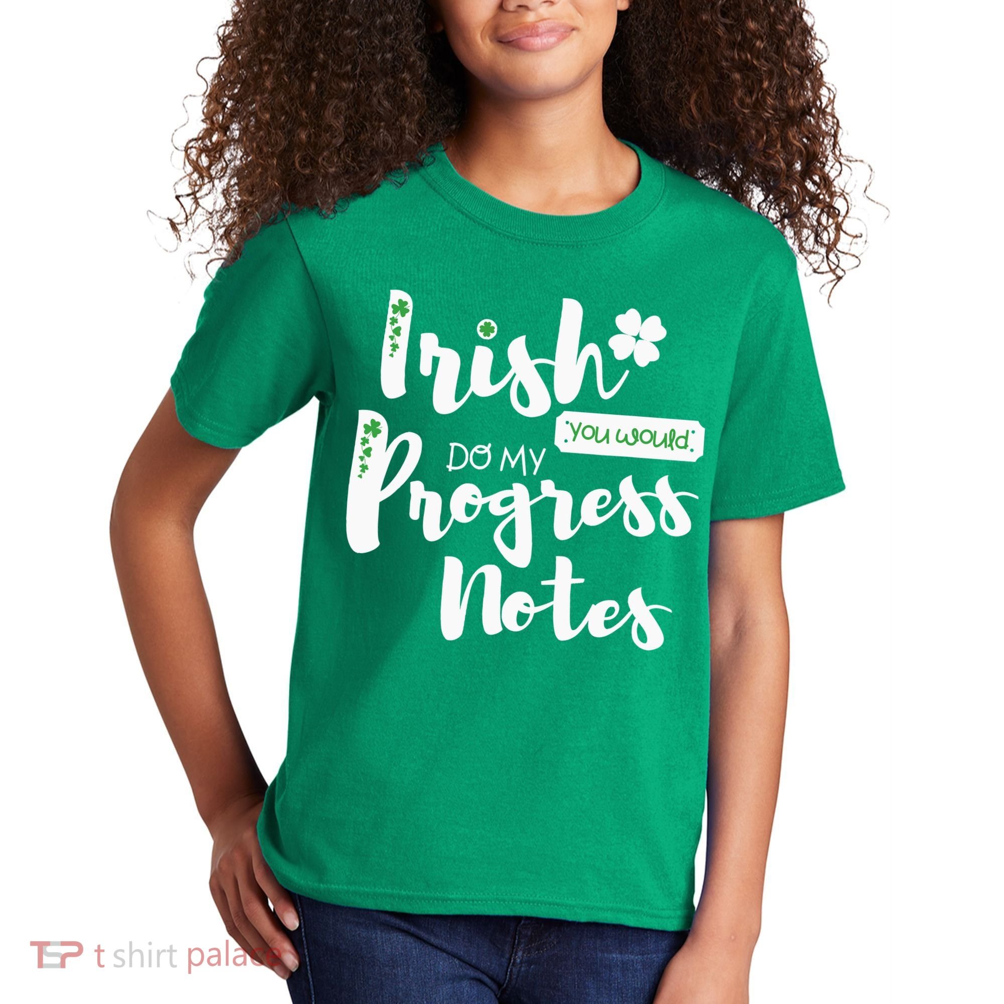 Cute Speech Therapy St. PatrickS Day Therapist Shamrock Slp Kids T-Shirt