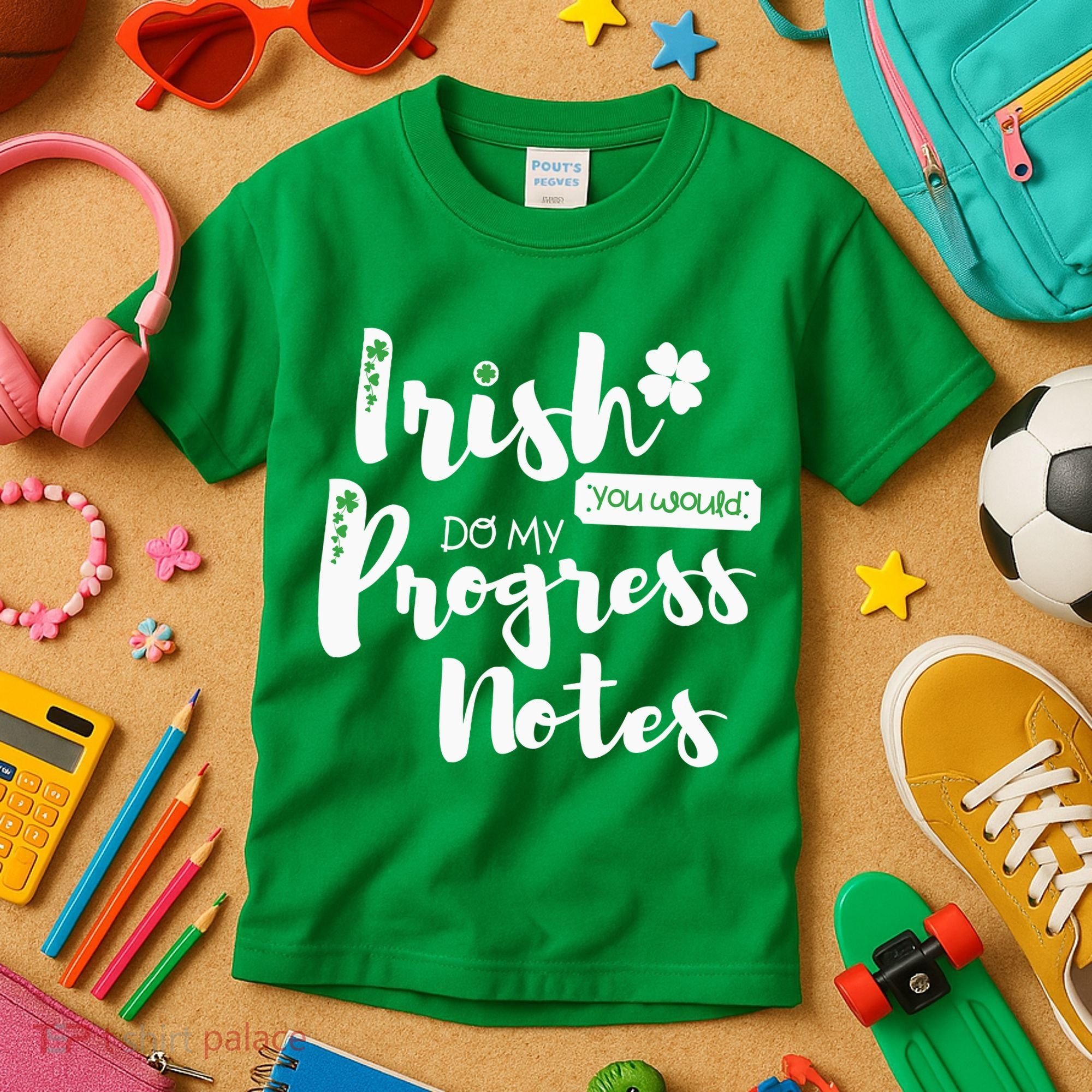 Cute Speech Therapy St. PatrickS Day Therapist Shamrock Slp Kids T-Shirt
