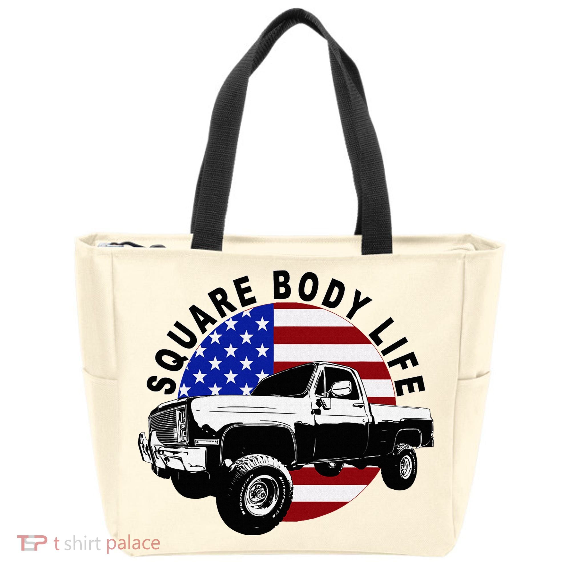 Classic Squarebody Truck 4x4 Square Body Tote Bag