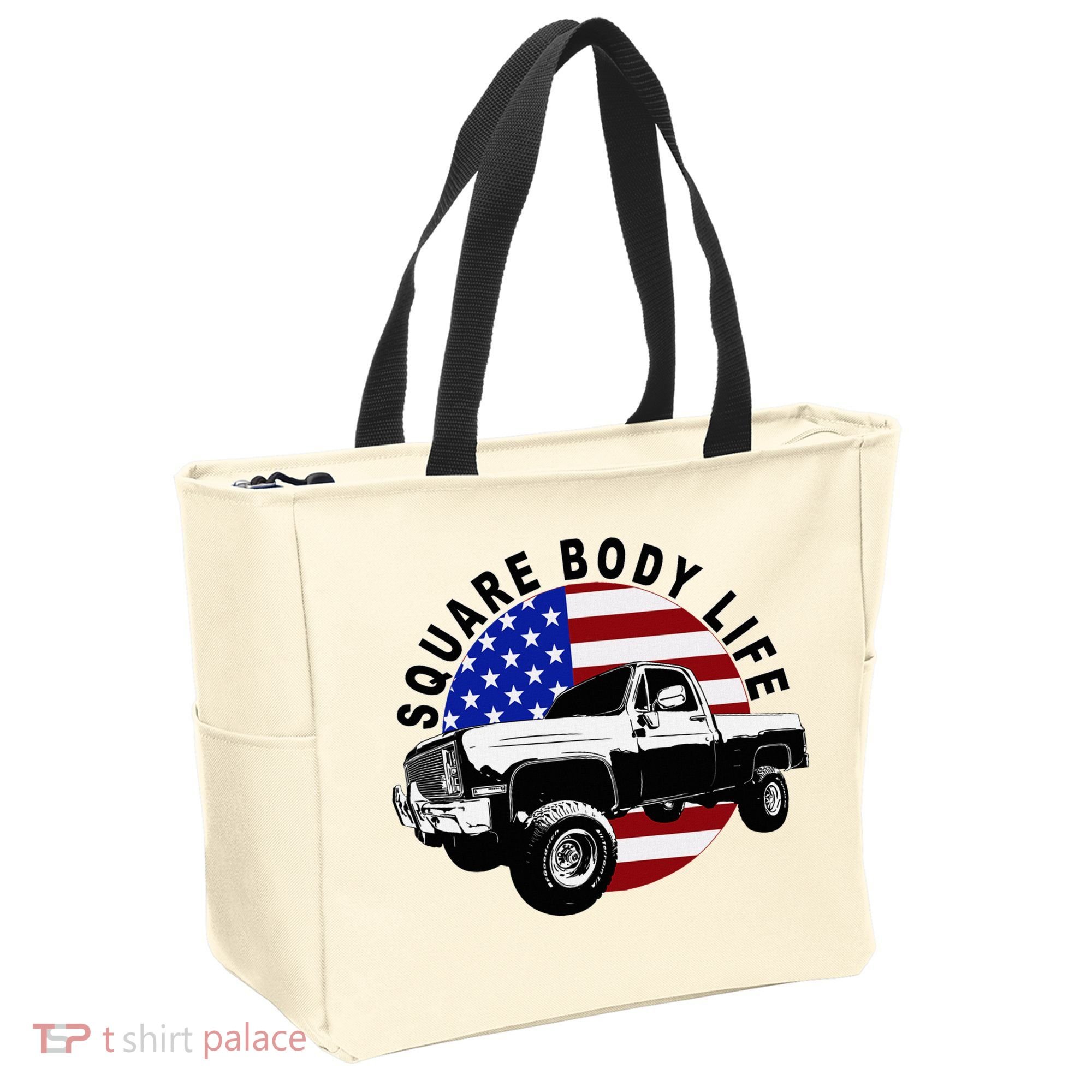 Classic Squarebody Truck 4x4 Square Body Tote Bag