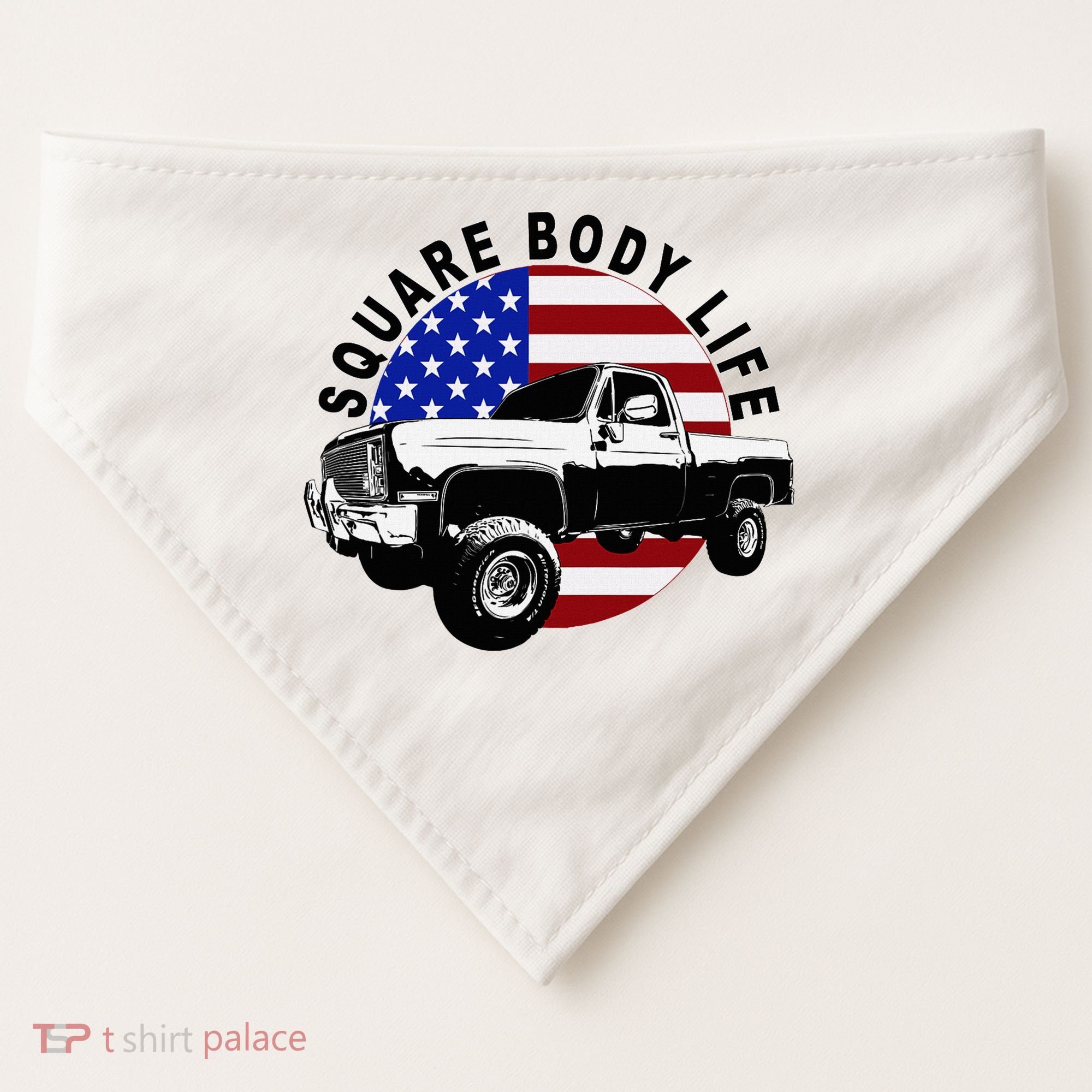Classic Squarebody Truck 4x4 Square Body USA-Made Doggie Bandana