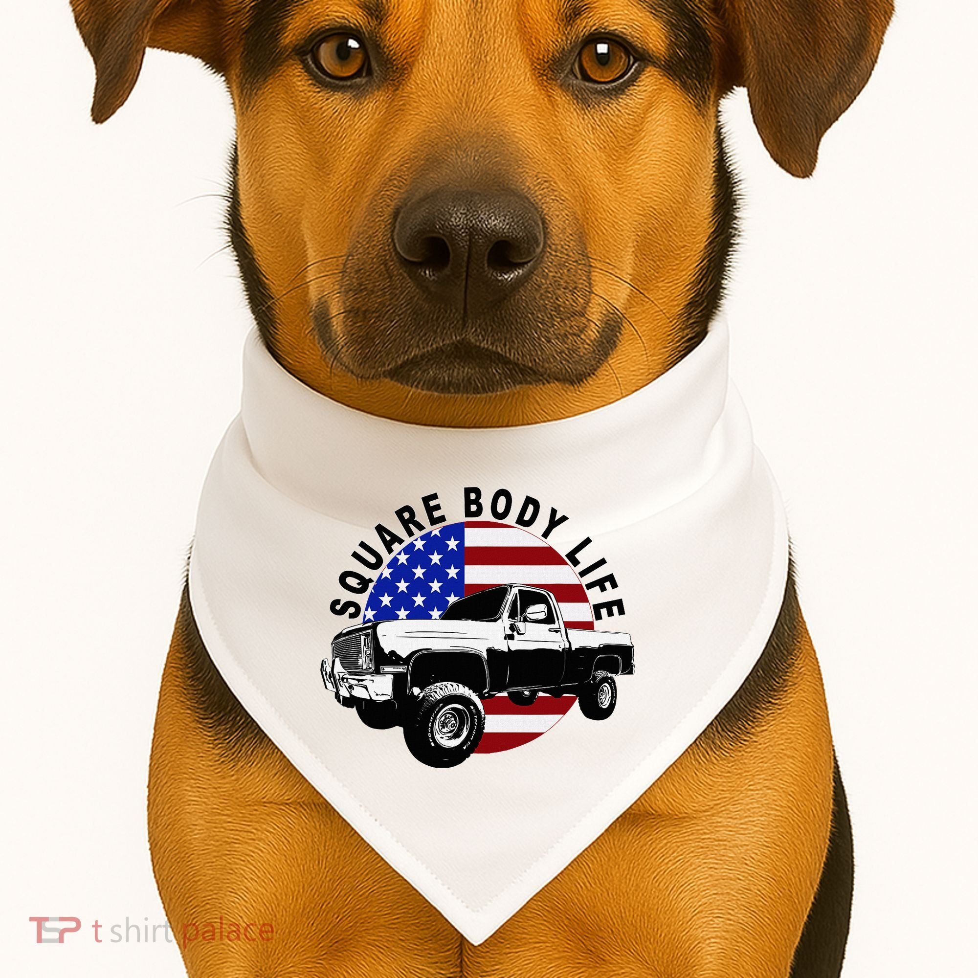 Classic Squarebody Truck 4x4 Square Body USA-Made Doggie Bandana
