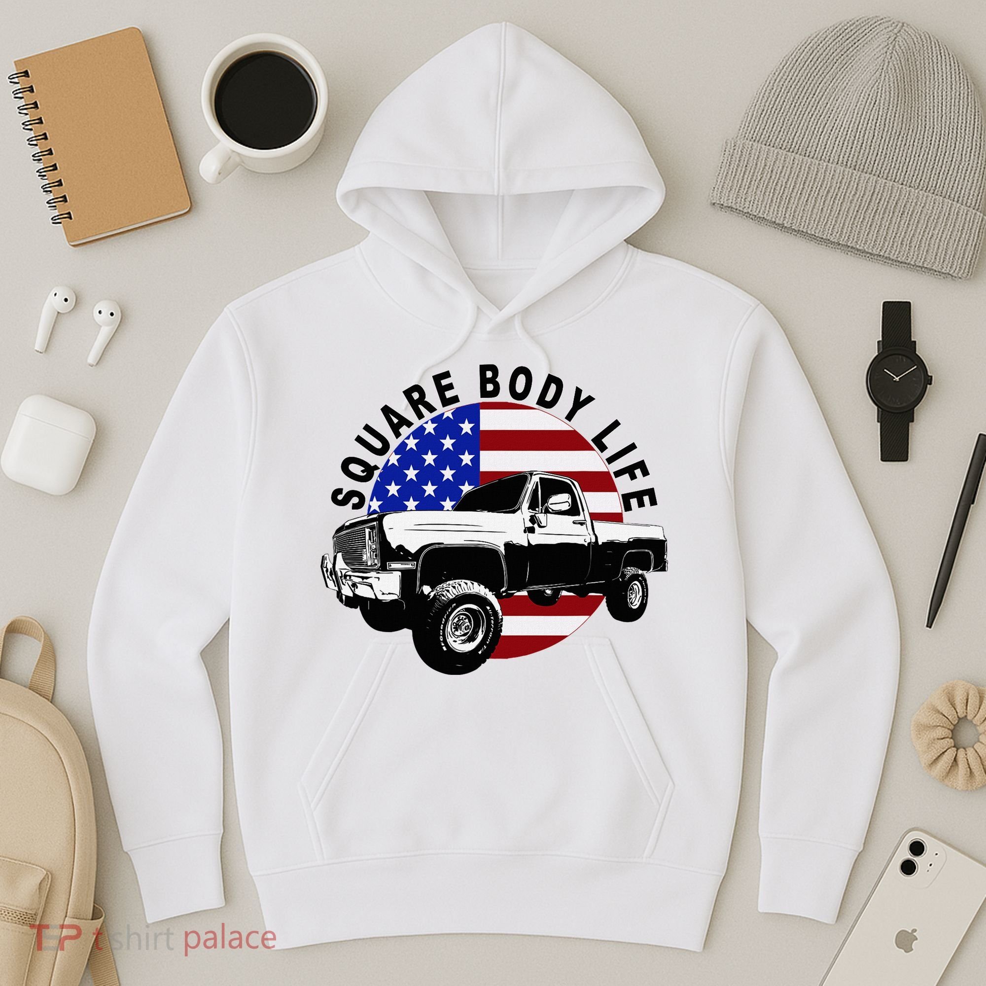 Classic Squarebody Truck 4x4 Square Body Hoodie