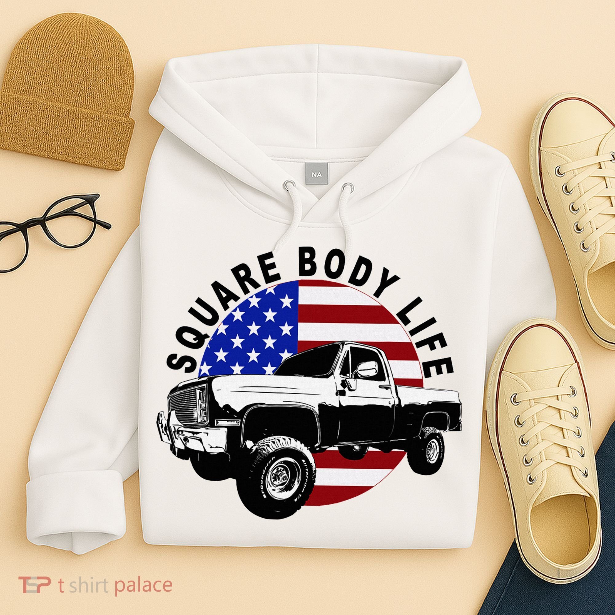 Classic Squarebody Truck 4x4 Square Body Hoodie