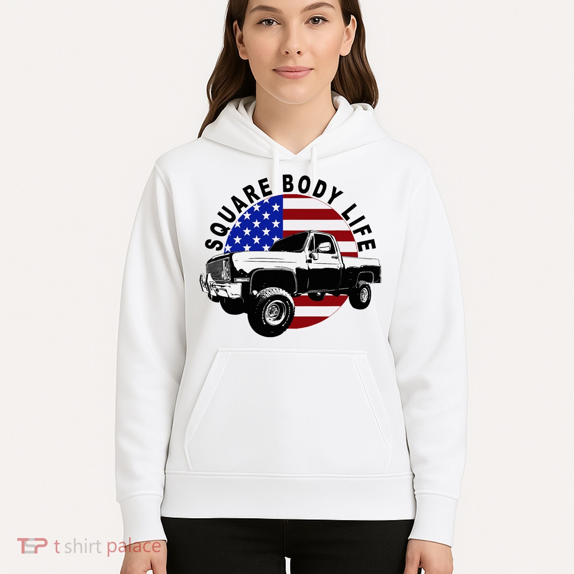 Classic Squarebody Truck 4x4 Square Body Hoodie
