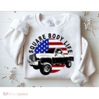 Classic Squarebody Truck 4x4 Square Body Sweatshirt thumb 2