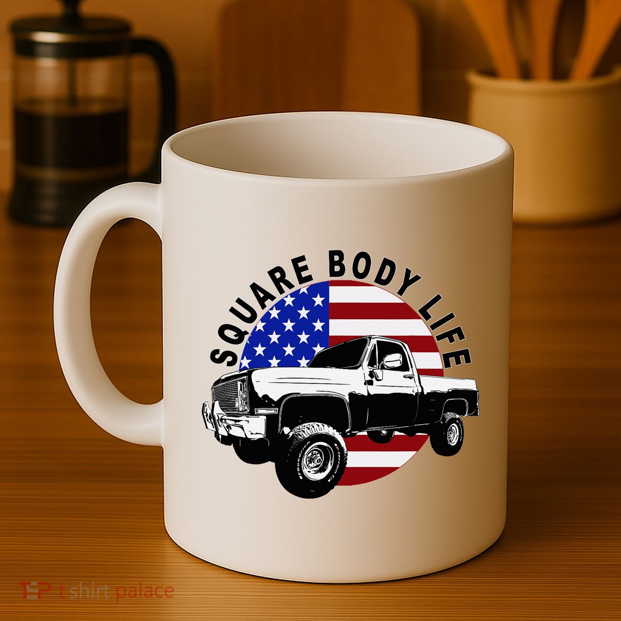 Classic Squarebody Truck 4x4 Square Body Coffee Mug