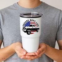 Classic Squarebody Truck 4x4 Square Body Tumbler thumb 2