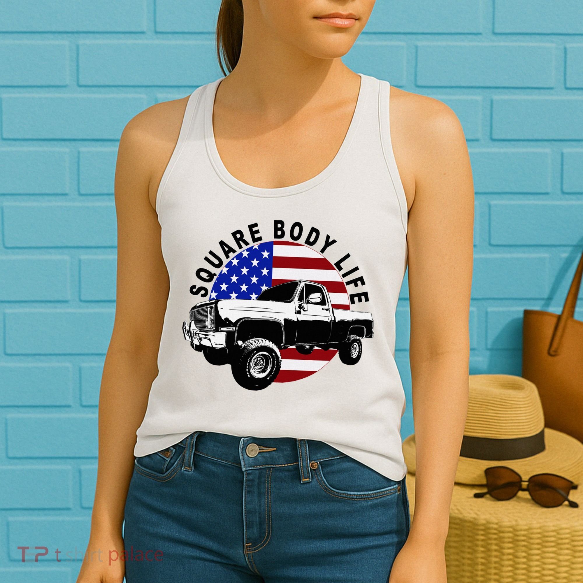 Classic Squarebody Truck 4x4 Square Body Women's Tank Top