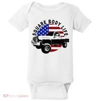 Classic Squarebody Truck 4x4 Square Body Baby Bodysuit thumb 0