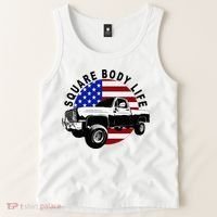 Classic Squarebody Truck 4x4 Square Body Tank Top thumb 2