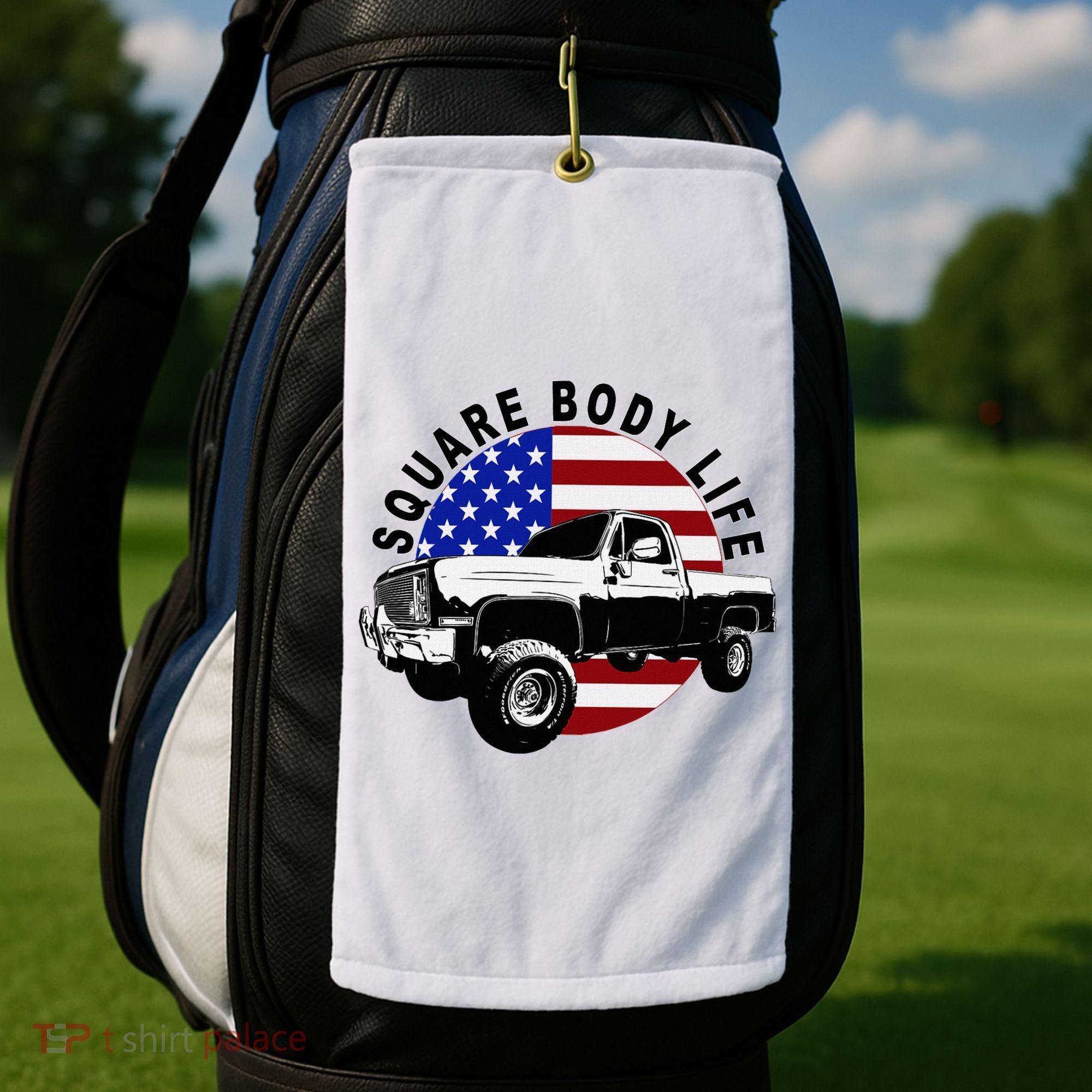 Classic Squarebody Truck 4x4 Square Body Golf Towel