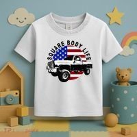 Classic Squarebody Truck 4x4 Square Body Toddler T-Shirt thumb 3
