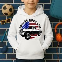 Classic Squarebody Truck 4x4 Square Body Kids Hoodie thumb 2