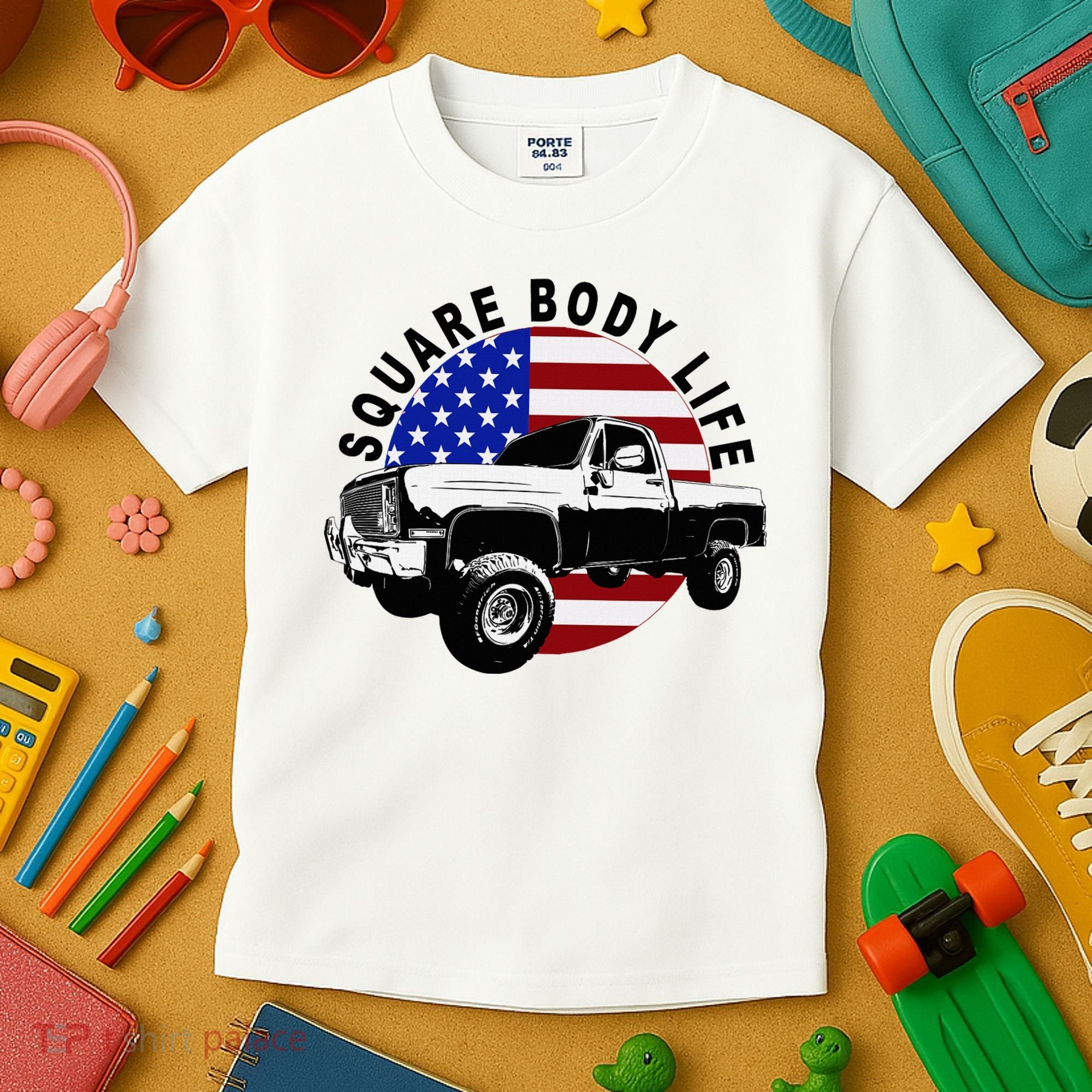 Classic Squarebody Truck 4x4 Square Body Kids T-Shirt