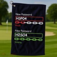 Chemist Science Teacher Student Chemistry Golf Towel thumb 1
