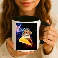 Crazy Space Taco Cat Funny V2 Coffee Mug thumb 3