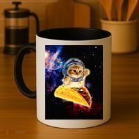 Crazy Space Taco Cat Funny V2 Coffee Mug thumb 4