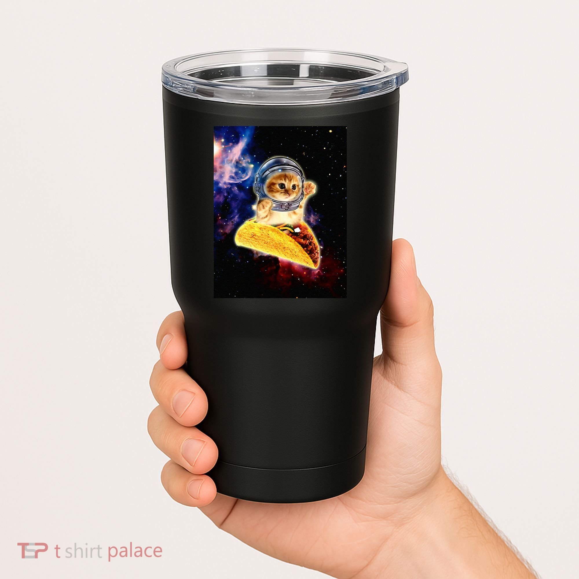 Crazy Space Taco Cat Funny V2 Tumbler