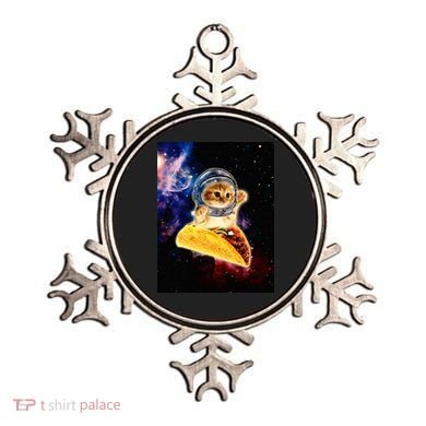 Crazy Space Taco Cat Funny V2 Ornament