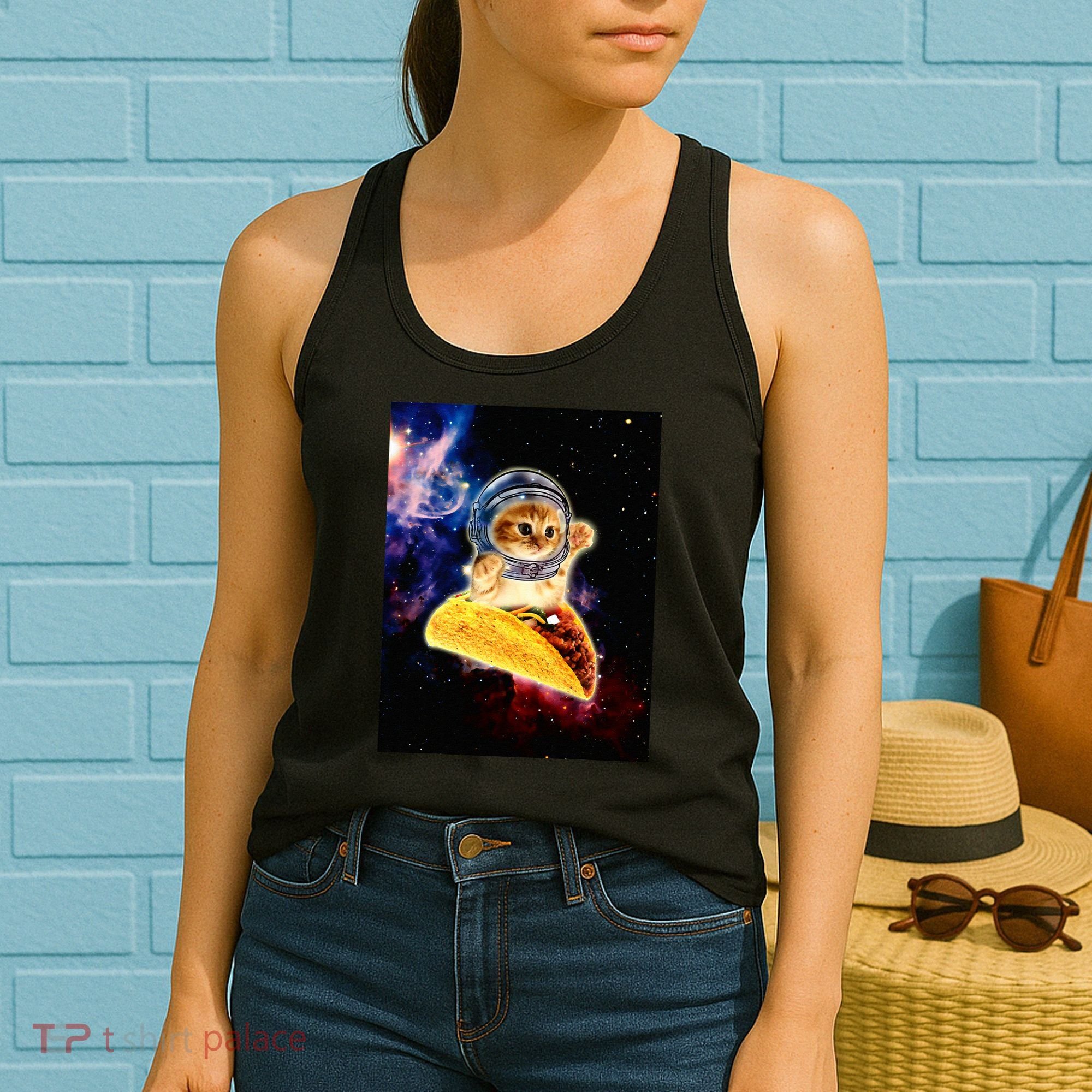 Crazy Space Taco Cat Funny V2 Women's Tank Top