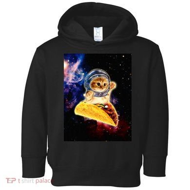 Crazy Space Taco Cat Funny V2 Toddler Hoodie