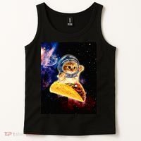 Crazy Space Taco Cat Funny V2 Tank Top thumb 2