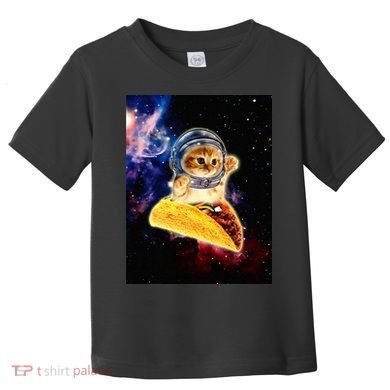 Crazy Space Taco Cat Funny V2 Toddler T-Shirt