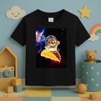 Crazy Space Taco Cat Funny V2 Toddler T-Shirt thumb 3