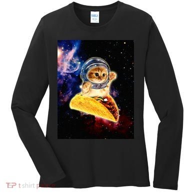 Crazy Space Taco Cat Funny V2 Women's Long Sleeve Shirt